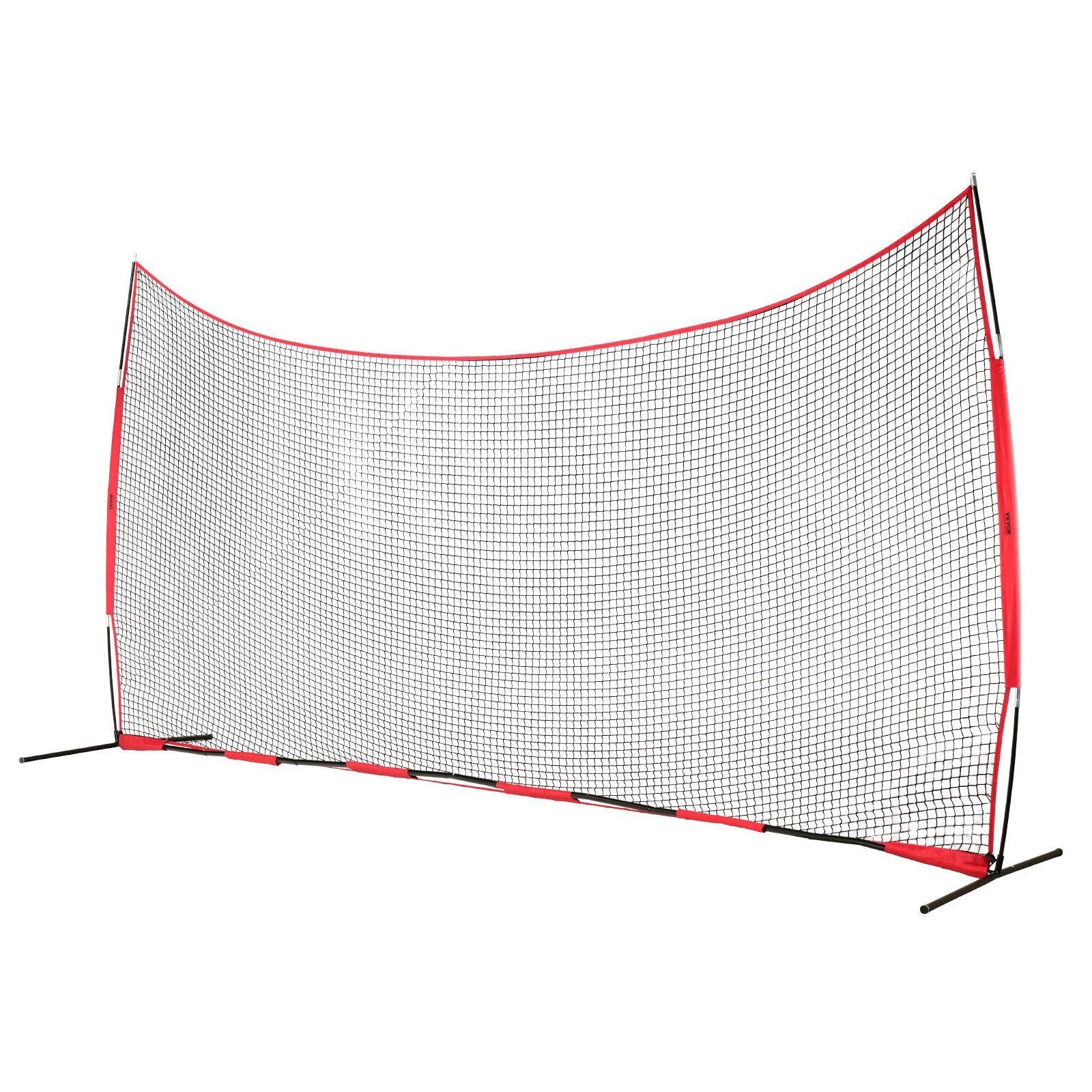 Barricade Backstop Net, 20x10 ft Ball Sports Barrier Netting, Portable Practice Equipment with Carry Bag, Protection Screen for Baseball Softball Lacrosse Soccer Hockey Training, for Backyard